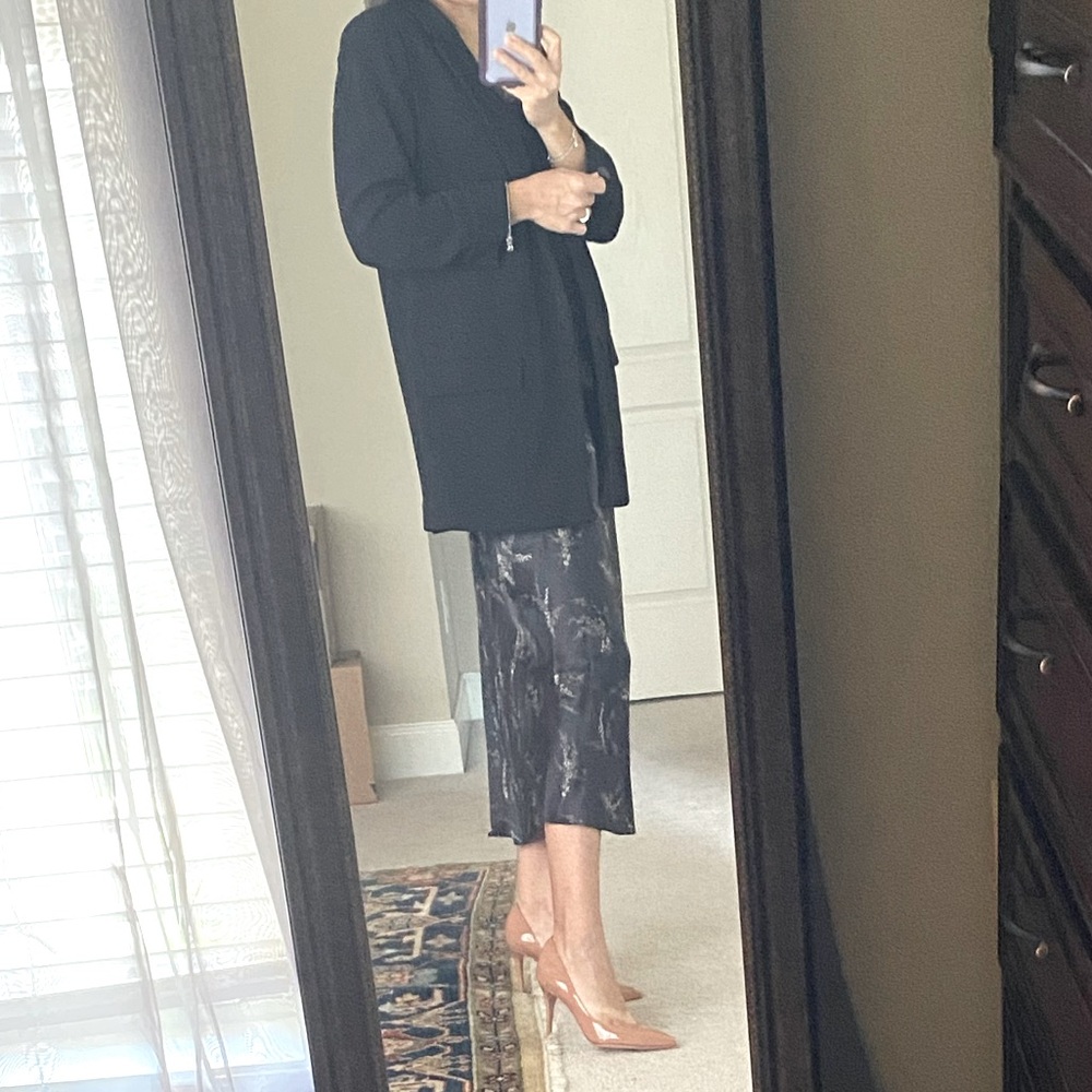 VINCE SILK MIDI SKIRT SIZE S/P